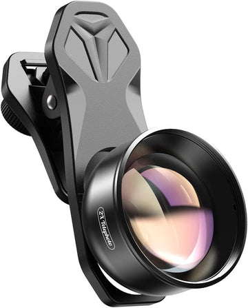 MicroEye 2X Telephoto Lens for Dual Lens/Single Lens iPhone,Pixel,Samsung Galaxy Smartphones