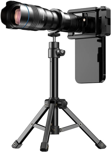 MicroEye High Power 36X HD Telephoto Lens, Telephoto Mobile Cell Phone Lens with Tripod for iPhone 16/15/14/13 Pro, Samsung and Most Smartphone
