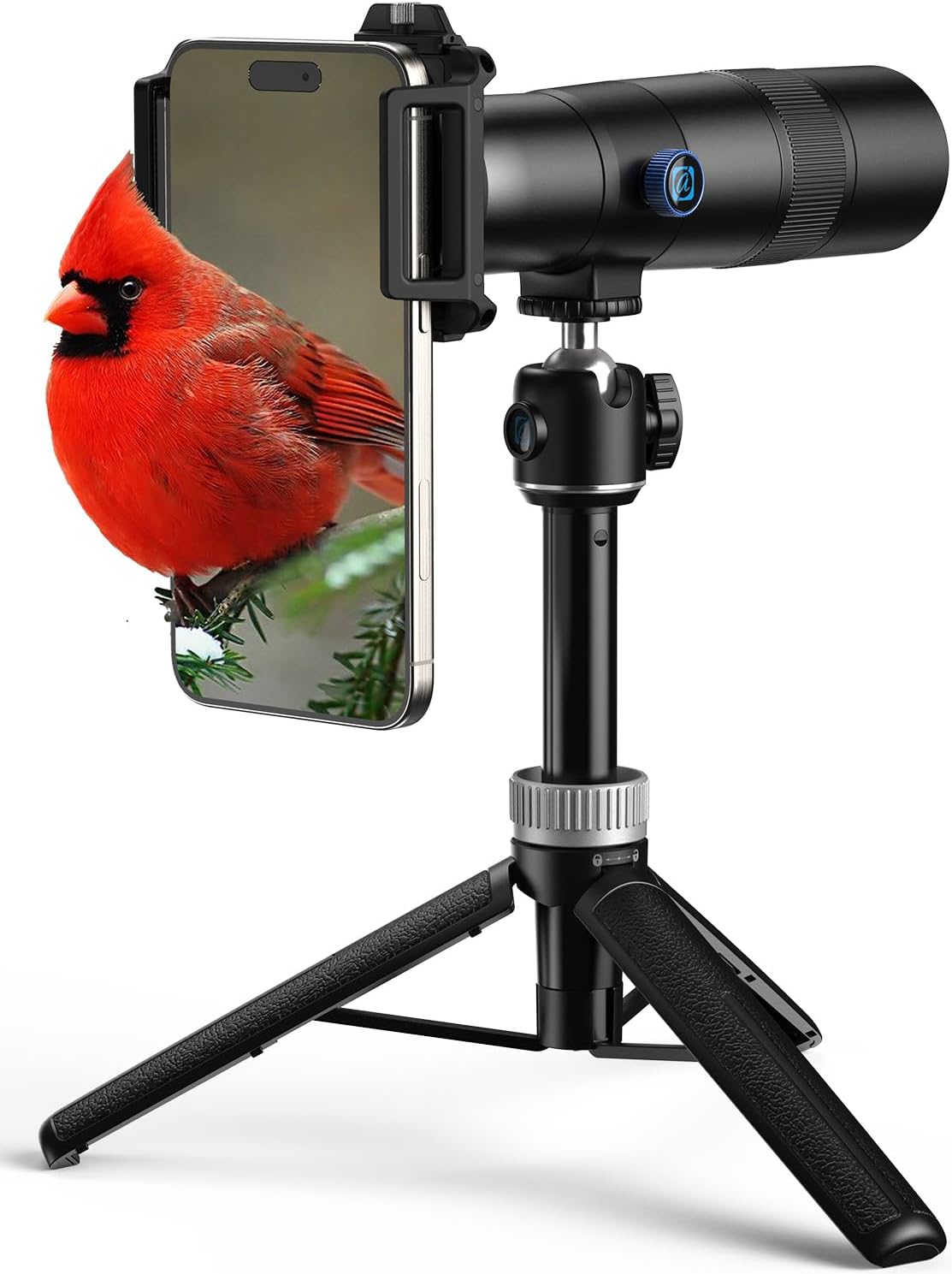 MicroEye High Power 30X HD Telephoto Lens for iPhone Telephoto Lens with Tripod Attachment, for iPhone 16/15/14/13 Pro Max, Samsung, Android Phone and Most Smartphone