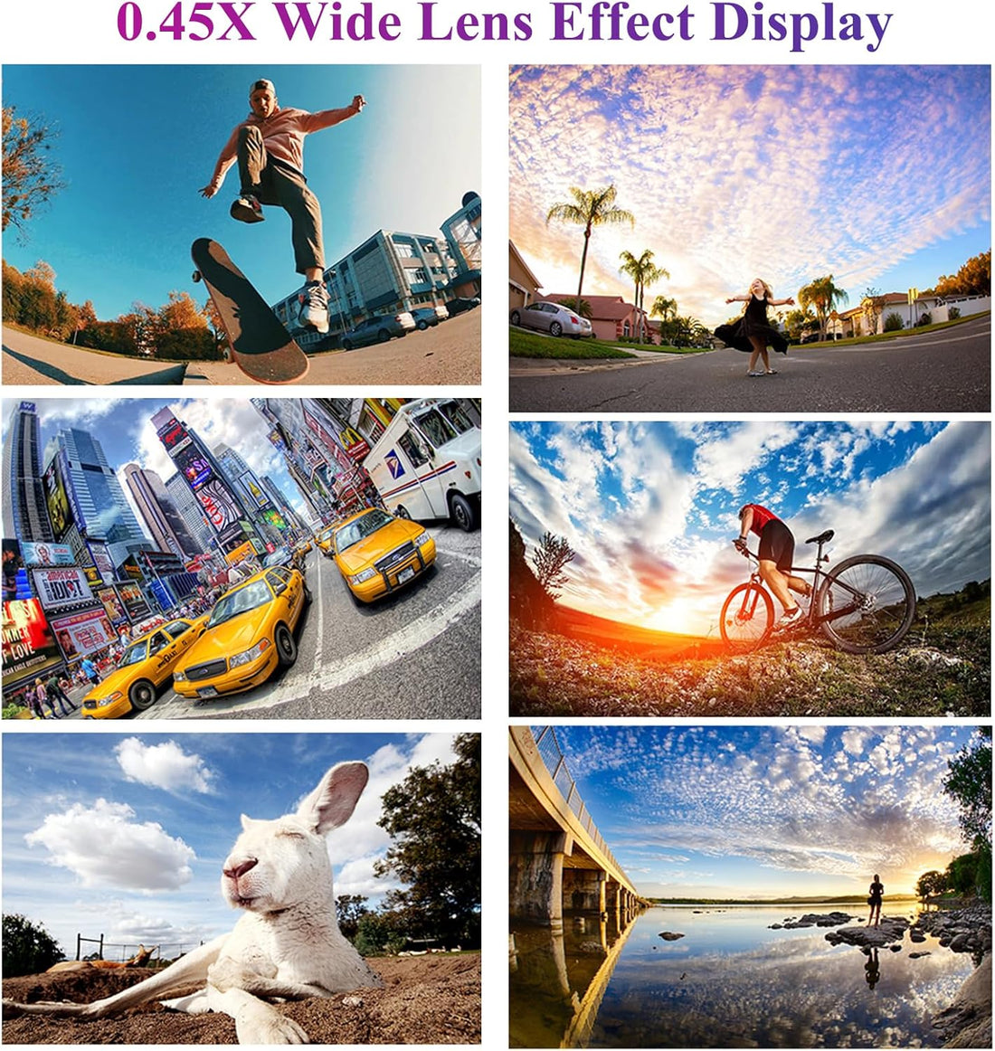 MicroEye Phone Camera Lens, 2 in 1 Cell Phone Clip-on Lens Kit 0.45X Wide Angle Lens 140°+ 12.5X Macro Lens Clip-on iPhone Lens for iPhone Samsung and Most of Android Smartphone