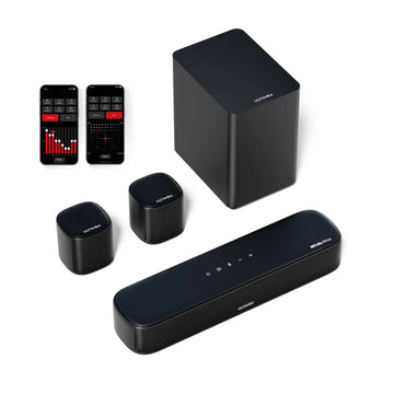 MicroEye 5.1ch SoundBar with Dolby Atmos, APP Control, Home Theater Sound Bar for Smart TV with Subwoofer&2 Surround Speakers