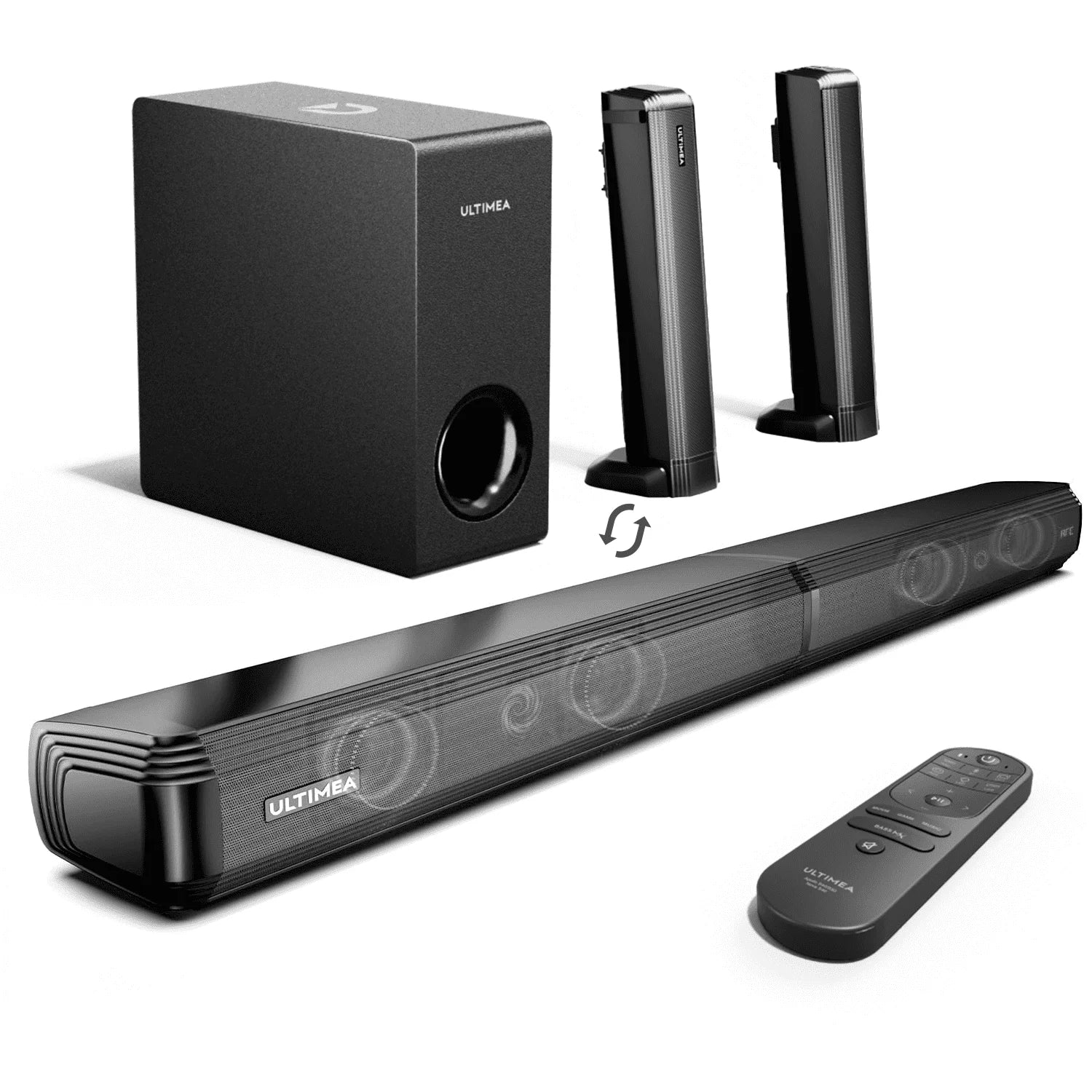 MicroEye 200w 4.1ch TV Sound bar Heimkino Soundsystem Bluetooth-Lautsprecher Soundbar Subwoofer support optische Aux HDMI Speaker