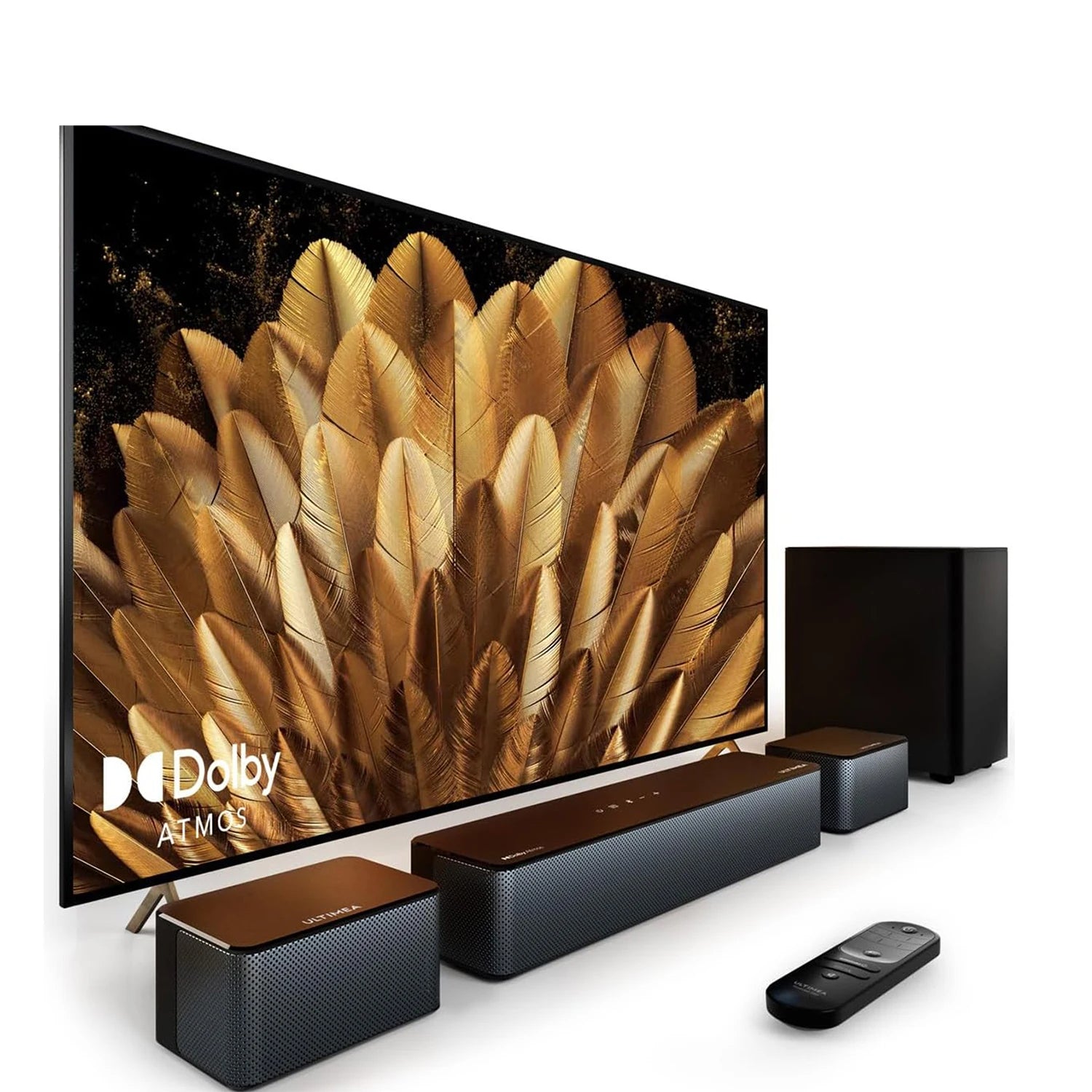 MicroEye 410W 5.1 Sound Bar with Dolby Atmos, Wireless Subwoofer, Surround Sound System for TV, Bass Boost,Sound Bar for Smart TV