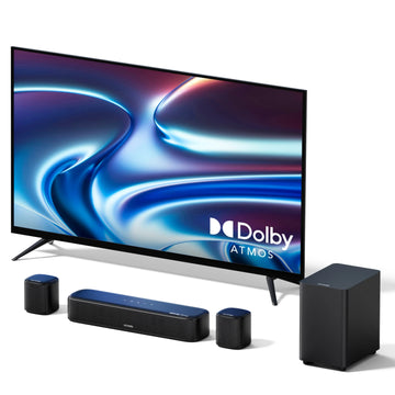 MicroEye 5.1 Sound Bar, Surround Sound System Soundbar for TV with Dolby Atmos&APP Control, Home Cinema Bluetooth Speakers