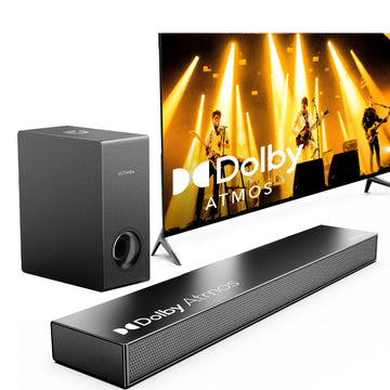 MicroEye 2.1 Sound Bar for Smart TV With Dolby Atmos,190W Peak Power Soundbar with Subwoofer,Home Theater Bluetooth Speakers